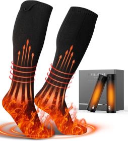 Wavmill Rechargeable Heated Set - Heated Socks and Hand Warmers for Men - 2 Packs 12000mAh Electric Foot Warmers - Gifts for Hunting, Fishing, Skiing