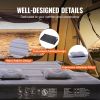 VEVOR Truck Bed Air Mattress, for 5.5-5.8 ft Full Size Short Truck Beds, Inflatable Air Mattress Camping Bed with 12V Air Pump 2 Pillows, Carry Bag, f