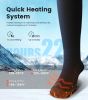 Wavmill Rechargeable Heated Set - Heated Socks and Hand Warmers for Men - 2 Packs 12000mAh Electric Foot Warmers - Gifts for Hunting, Fishing, Skiing