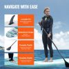 VEVOR Inflatable Stand Up Paddle Board, 10' x 33" x 6" Wide SUP Paddleboard, with Board Accessories, Pump, Paddle, Fin, Phone Bag, Backpack