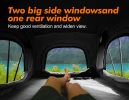 ILANDER Lite Cruiser Roof Top Tent 120cm, Entry level Overland Aluminium Fold Out Style Car Roof Tent for Sedan Van SUV Truck Camping Waterproof,Windp