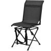 All weather Outdoor Foldable 360 Degree Swivel Chair Iron Frame