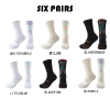 Men Compression Running Socks Quarter Crew Athletic Cushioned Breathable Anti Blister Sweat Odor For Running Hiking Cycling Fitness