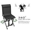 All weather Outdoor Foldable 360 Degree Swivel Chair Iron Frame