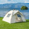 All-season tent, portable folding fully automatic camping tent, two-person/four-person camping tent, waterproof material, windproof, essential for cam