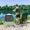 All weather Outdoor Foldable 360 Degree Swivel Chair Iron Frame