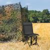 All weather Outdoor Foldable 360 Degree Swivel Chair Iron Frame