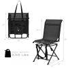 All weather Outdoor Foldable 360 Degree Swivel Chair Iron Frame